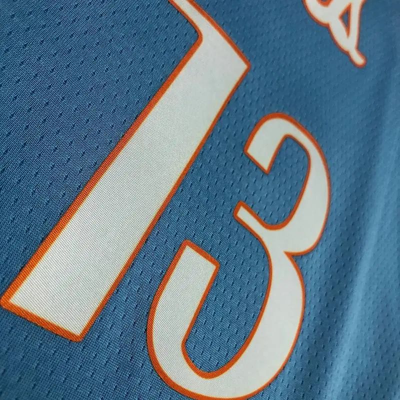 Camisa Paul George Azul Masculina do Time – Edição City do 75º Aniversário