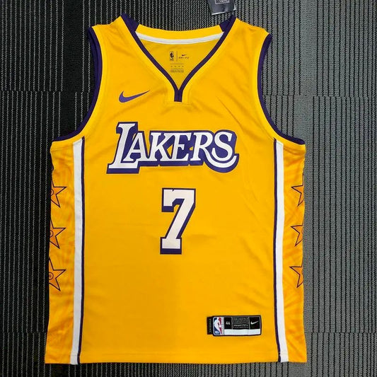 Camisa amarela masculina Carmelo Anthony Swingman – Edição City