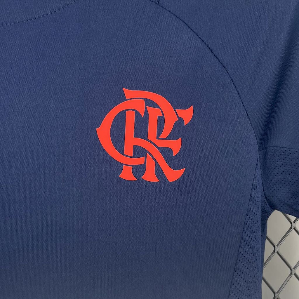 Camisa Flamengo Treino 2025/26 Azul Escuro Feminina