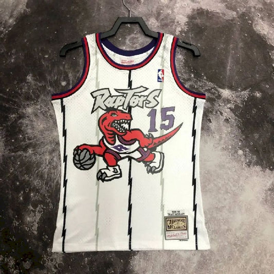 Men’s M&N 1999 Vince Carter White Retro Jersey