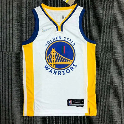 Camisa masculina Klay Thompson branca da equipe – Edição de 75º aniversário