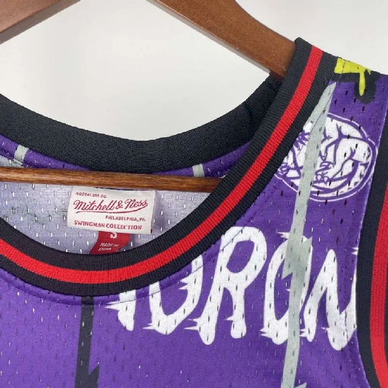 Camisa Masculina M&amp;N 1998/99 Tracy McGrady Roxa Retro
