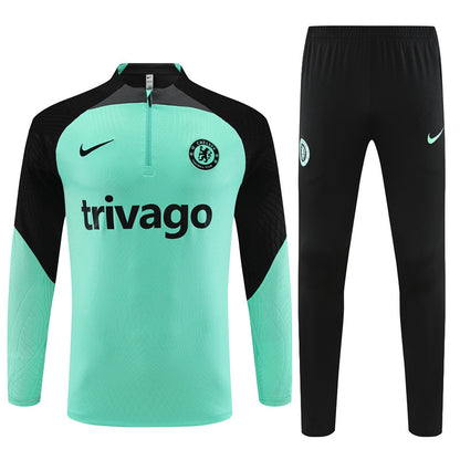 Suéter e calça Chelsea 2024/25 com zíper e meio zíper 14001