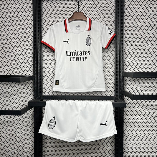 Ac Milan 2024/25 Away Kids Kit