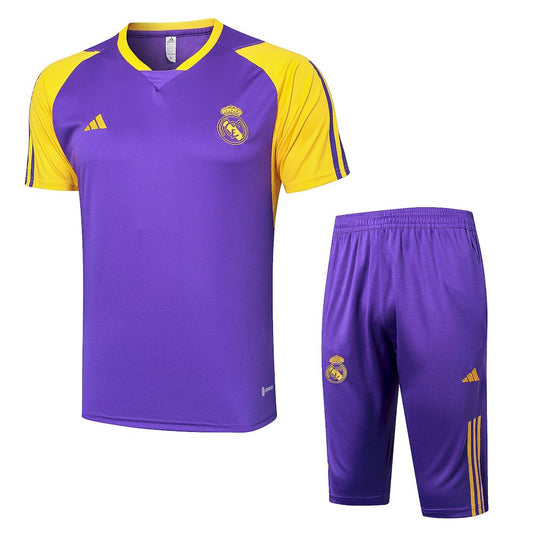 Camisa de treino adulto do Real Madrid 2023/24 + short 3/4 815