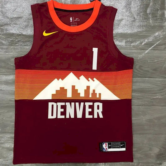 Men’s Michael Porter Jr. Red 2020-21 Swingman Player Version Jersey – City Edition