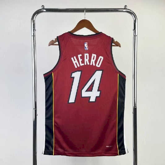 Camisa vermelha masculina Tyler Herro Team – Edição Statement