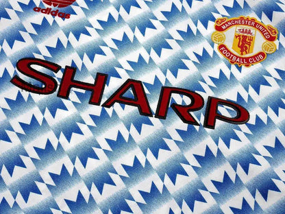 Camisa retrô de mangas compridas reserva do Manchester United 1990/92