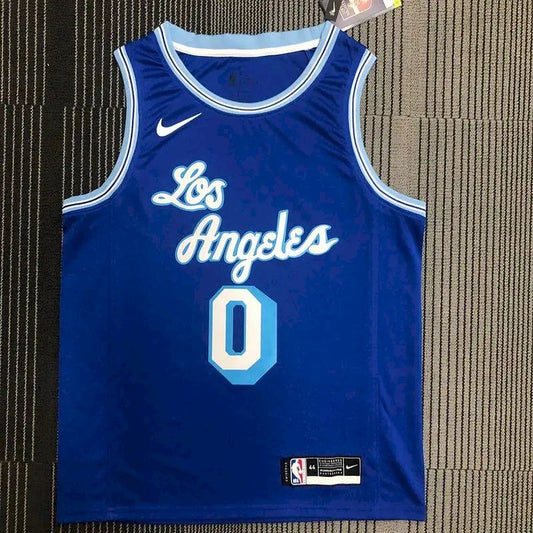 Camisa Masculina Russell Westbrook Royal Retro Classics 2020-21 Swingman Player Version – Edição Clássica
