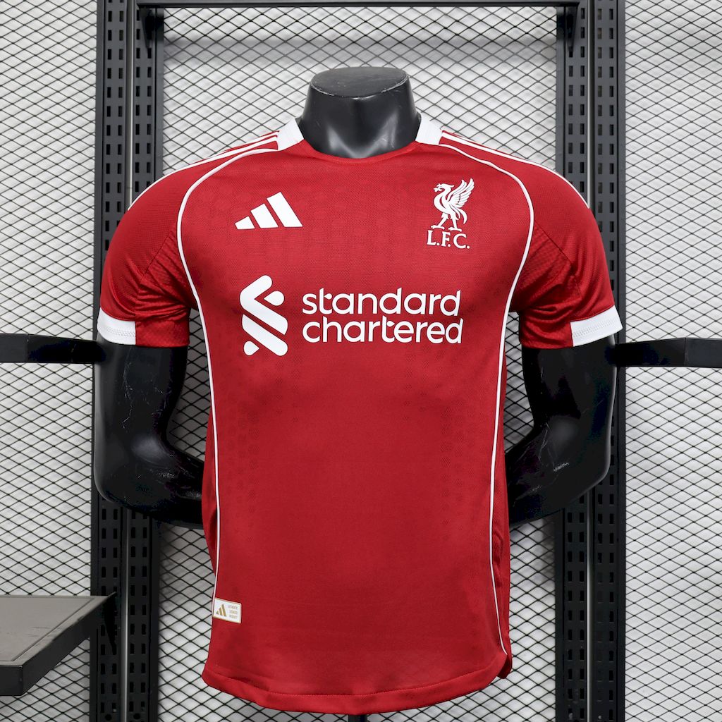 Men's Liverpool 2025/26 Home Jersey Player Version