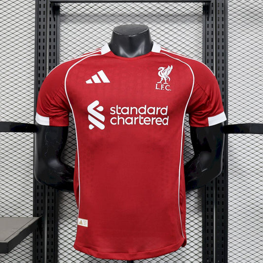 Men's Liverpool 2025/26 Home Jersey Player Version