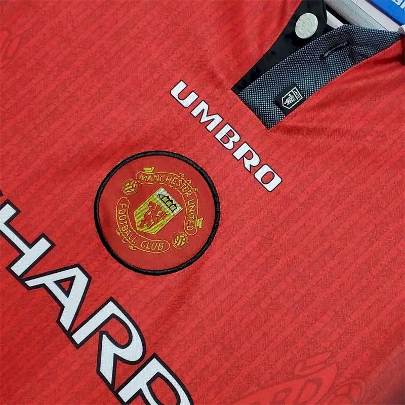 Camisa retrô de manga comprida do Manchester United 1996 Home