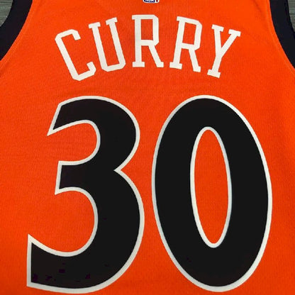 Camisa Masculina Stephen Curry Laranja Versão Jogador – Edição Clássica Retro