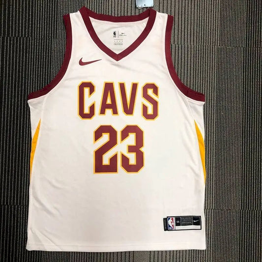 Men’s LeBron James White Team Jersey – Association Edition