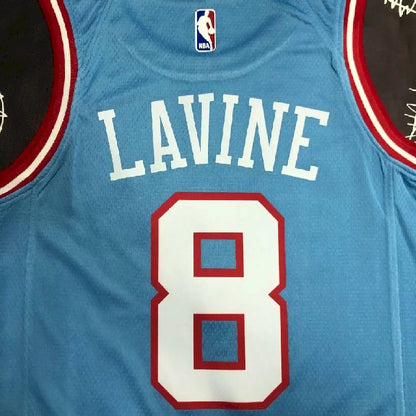 Camisa azul masculina do time Zach LaVine
