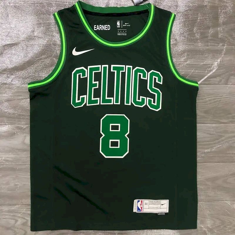 Camisa Masculina Kemba Walker Verde 2020-21 Swingman Versão Jogador – Edição Ganha