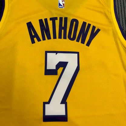 Carmelo Anthony Men’s Yellow Swingman Team Jersey – City Edition