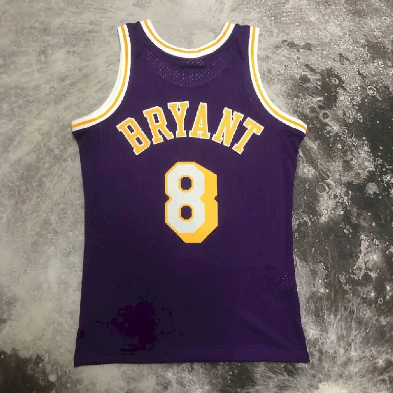 Camisa masculina M&amp;N 96/97 Kobe Bryant roxa retrô