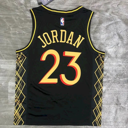 Camisa Michael Jordan preta Swingman Player Version masculina – Edição City