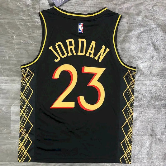 Camisa Michael Jordan preta Swingman Player Version masculina – Edição City