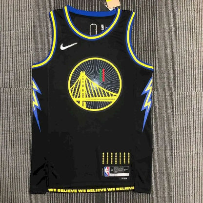 Camisa preta masculina Klay Thompson Team – Edição City