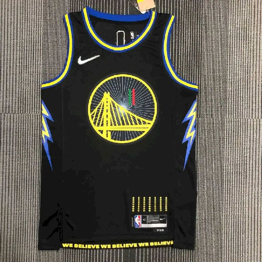 Camisa preta masculina Klay Thompson Team – Edição City