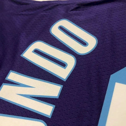 Camisa masculina Rajon Rondo roxa – Edição City comemorativa do 75º aniversário