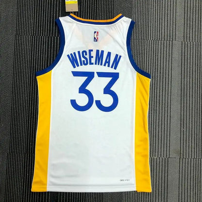 Camisa James Wiseman Branca Masculina – Edição de 75º Aniversário