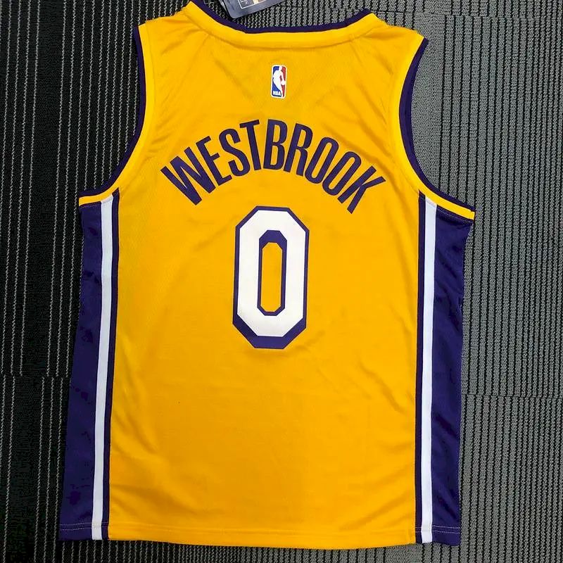 Russell Westbrook Men’s Yellow Swingman Team Jersey – Retro Classic Edition