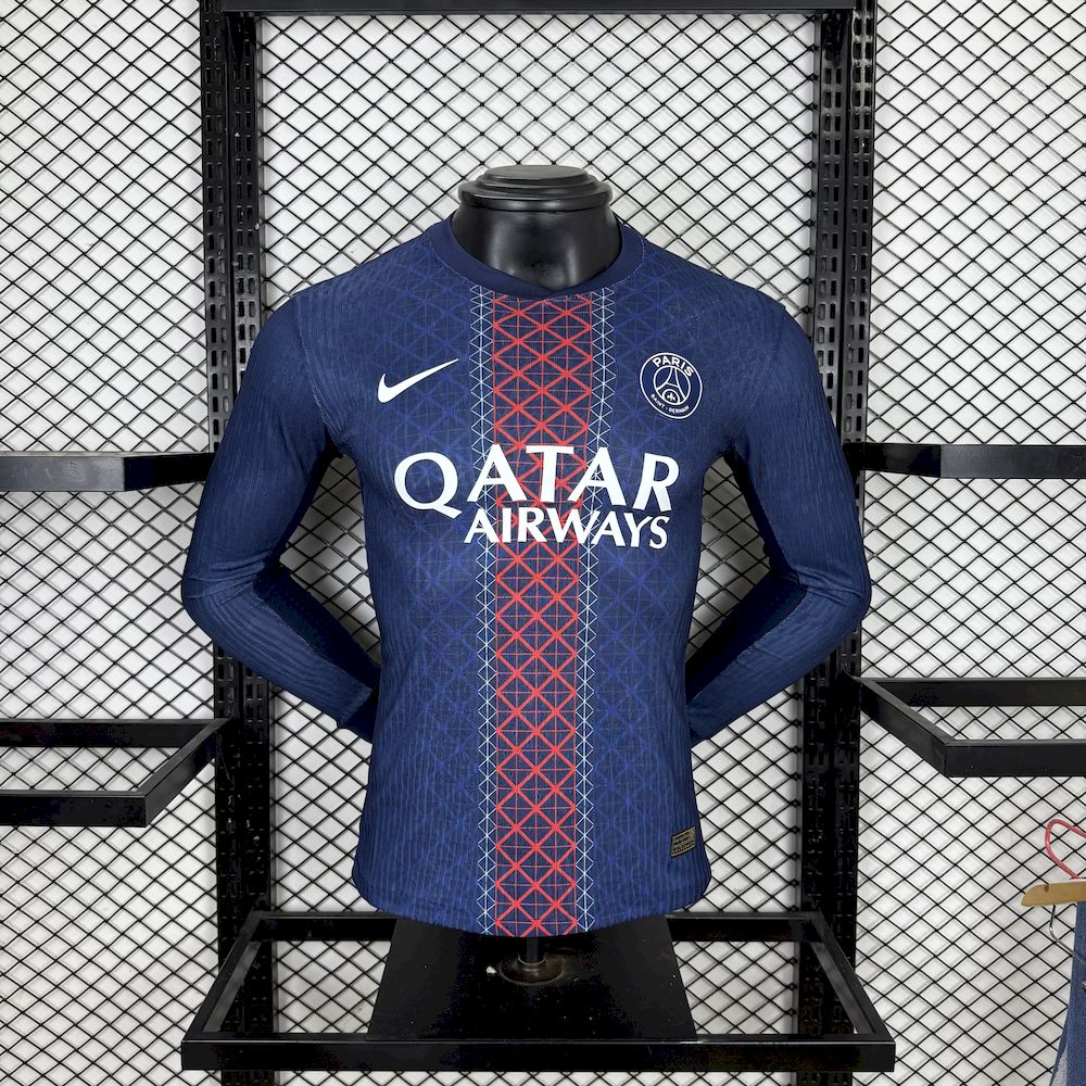 Paris Saint-Germain 2025/26 Home Long Sleeves Jersey Player Version