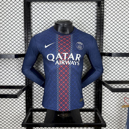 Paris Saint-Germain 2025/26 Home Long Sleeves Jersey Player Version