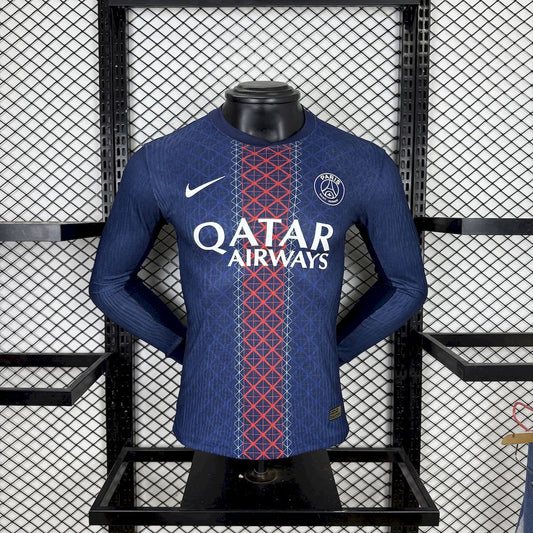 Paris Saint-Germain 2025/26 Home Long Sleeves Jersey Player Version