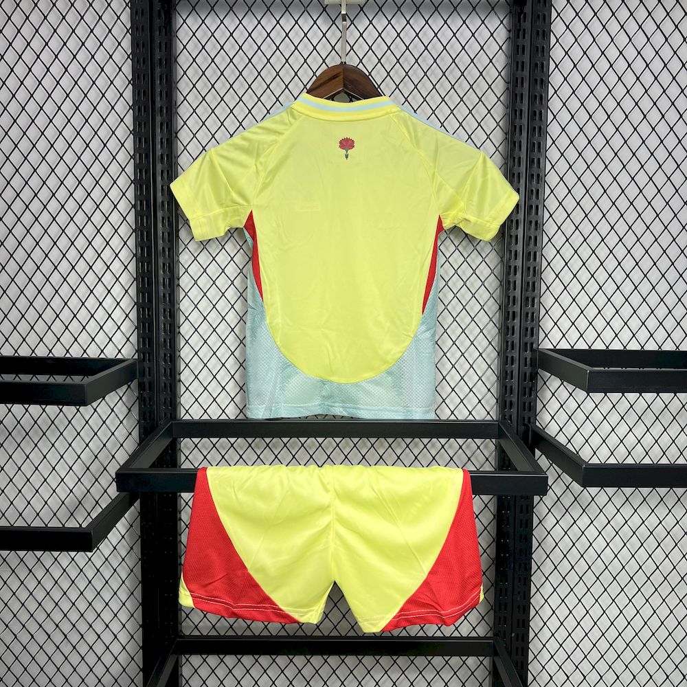 Camisa reserva infantil Espanha 2024/25 Euro