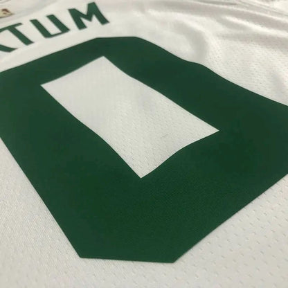 Camisa Jayson Tatum Masculina Branca 2021-22 75º Aniversário – Edição Clássica