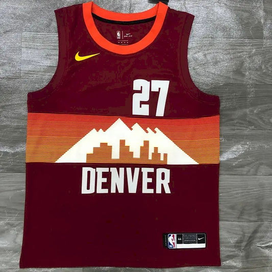 Men’s Jamal Murray Red 2020-21 Swingman Player Version Jersey – City Edition