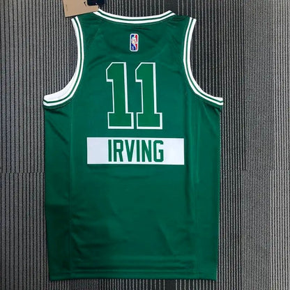Camisa masculina Kyrie Irving Green Team – Edição City de 75º aniversário