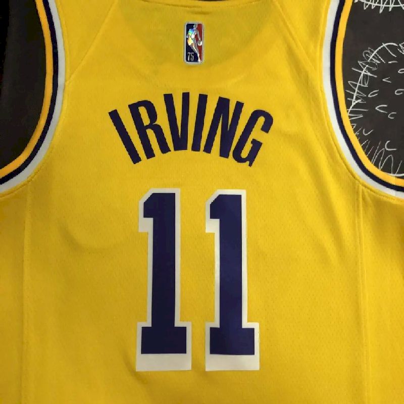 Men’s Kyrie Irving Yellow Team Jersey – 75th Anniversary Edition