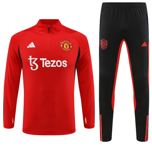 Suéter e calça adulto Manchester United 2023/24 com zíper 14001