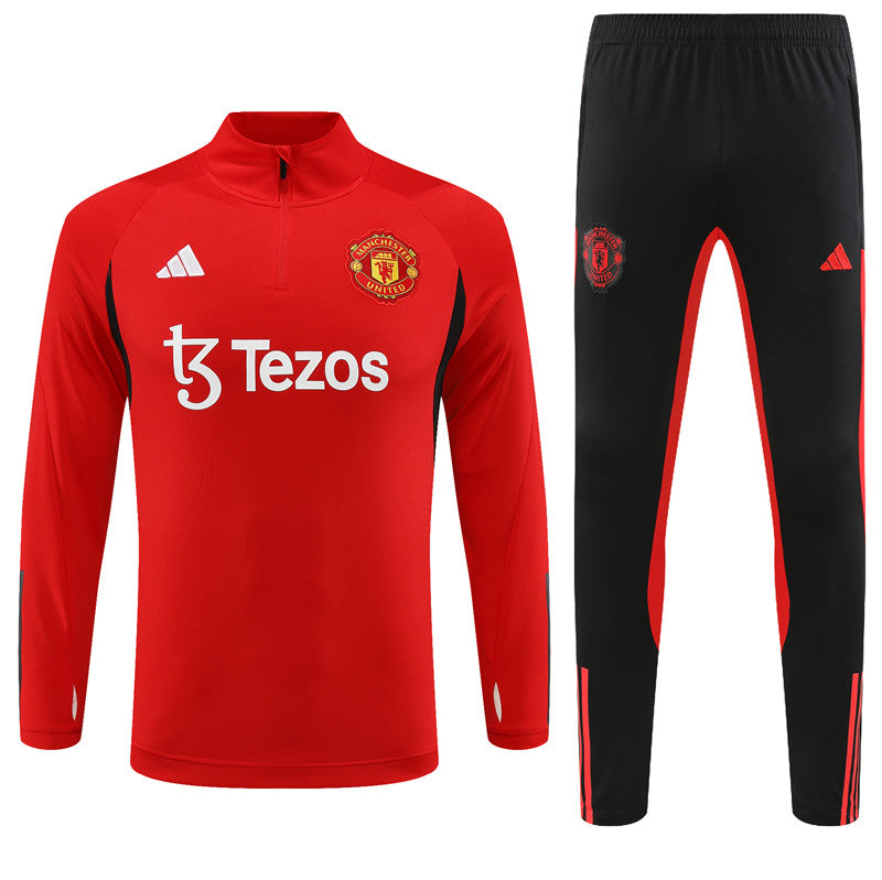 Suéter e calça adulto Manchester United 2023/24 com zíper 14001