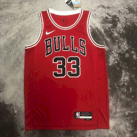 Camisa vermelha masculina Scottie Pippen Team