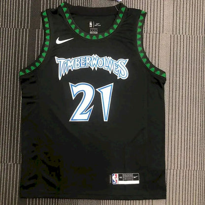 Camisa preta masculina Kevin Garnett Swingman – Edição Clássica