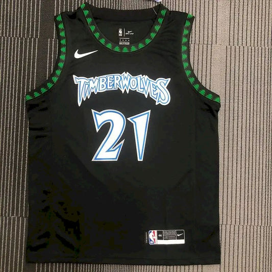 Camisa preta masculina Kevin Garnett Swingman – Edição Clássica