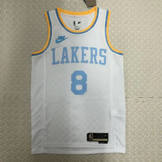 Camisa masculina Kobe Bryant branca retrô