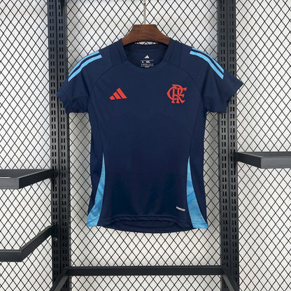 Camisa Flamengo Treino 2025/26 Azul Escuro Feminina