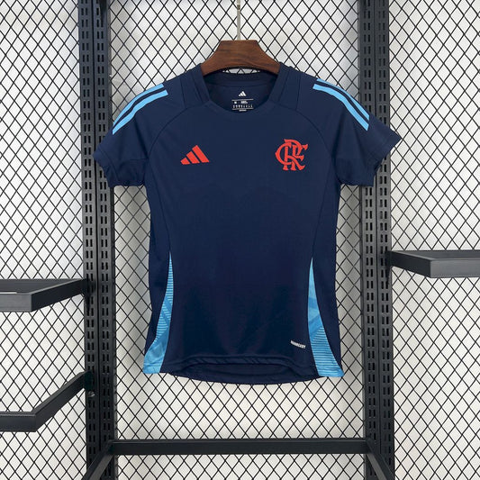Camisa Flamengo Treino 2025/26 Azul Escuro Feminina