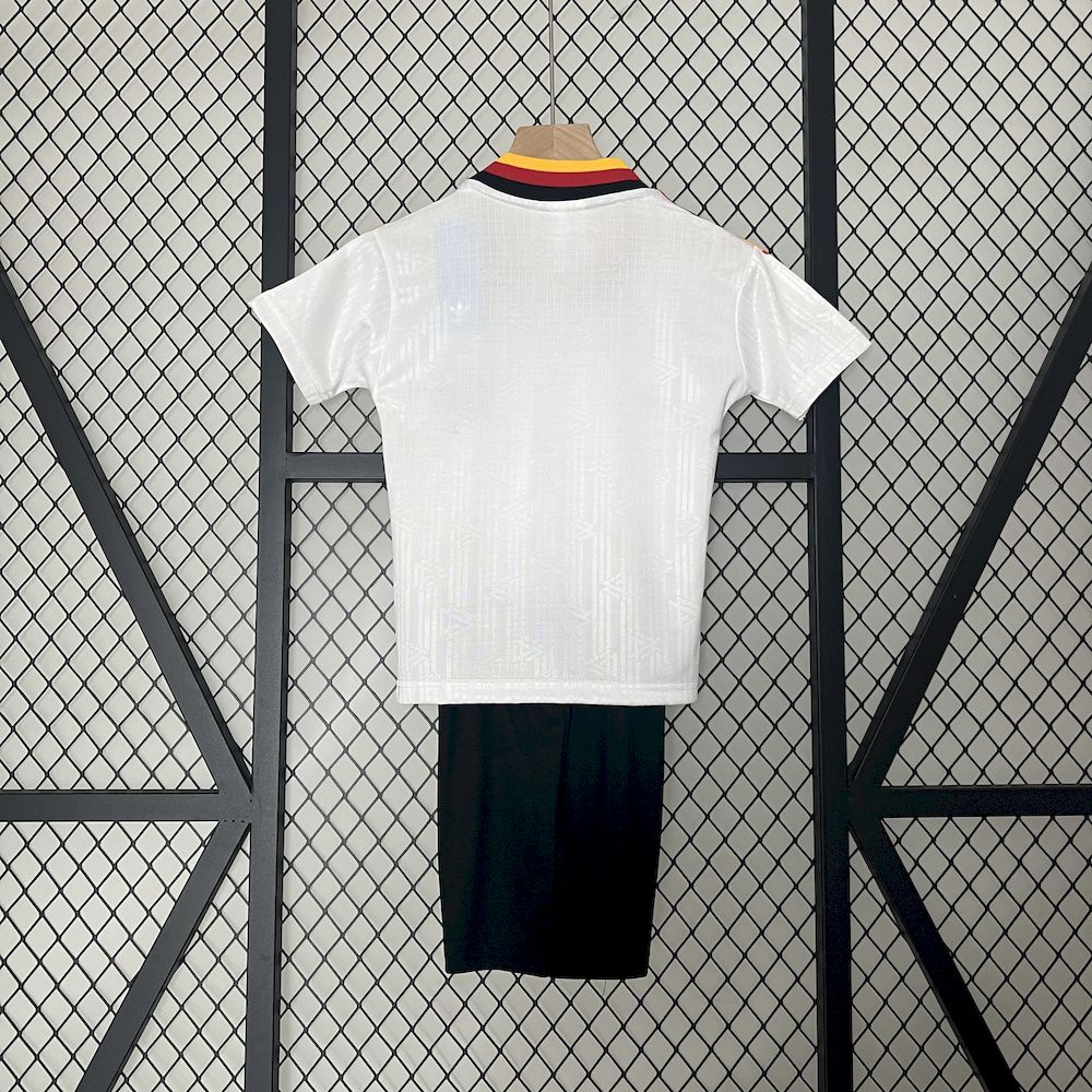 Camisa e shorts retrô infantil da Alemanha 1994