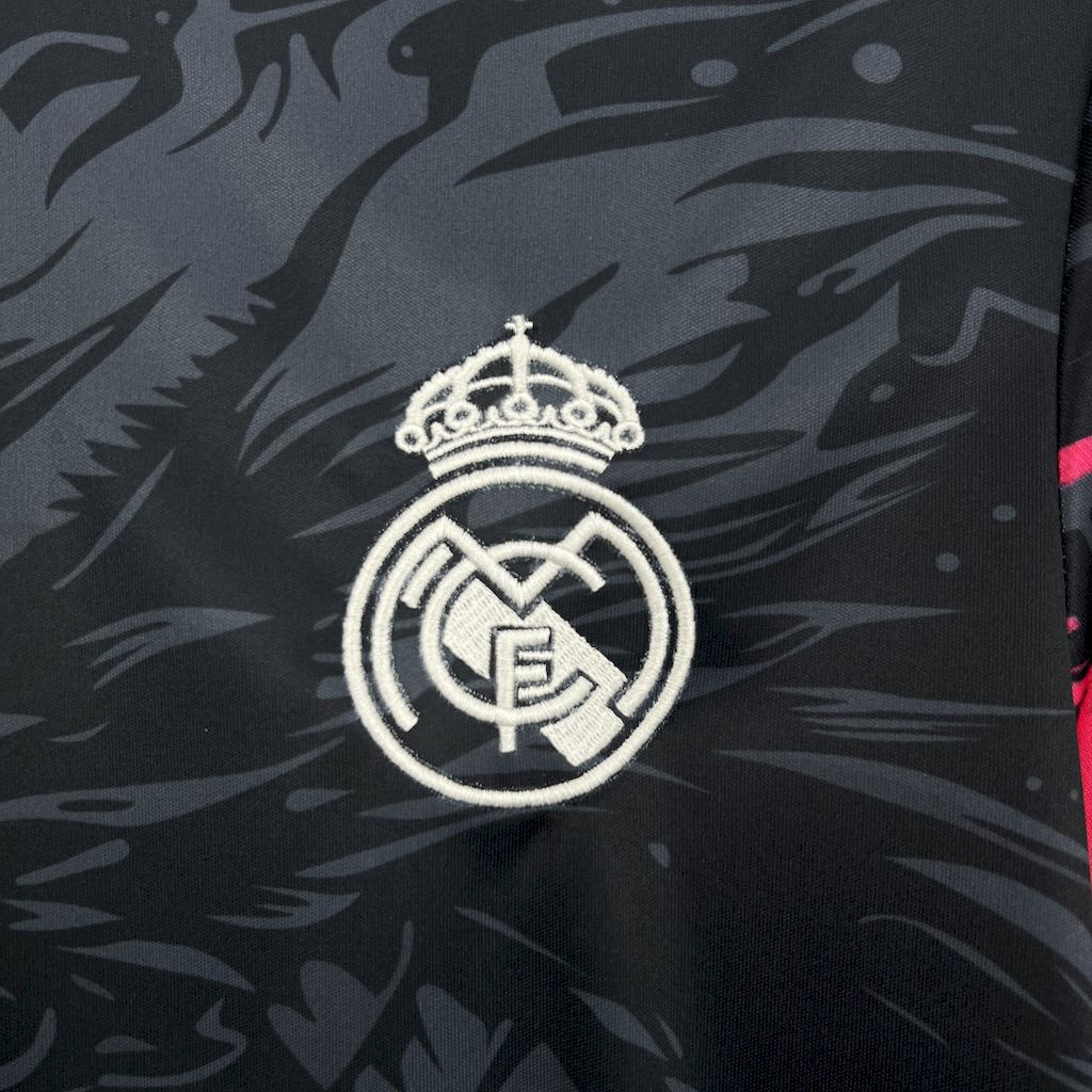Real Madrid 2024/25 Black Red Dragon Jersey