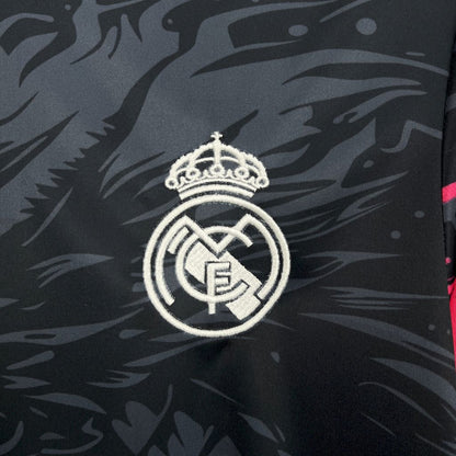 Real Madrid 2024/25 Black Red Dragon Jersey