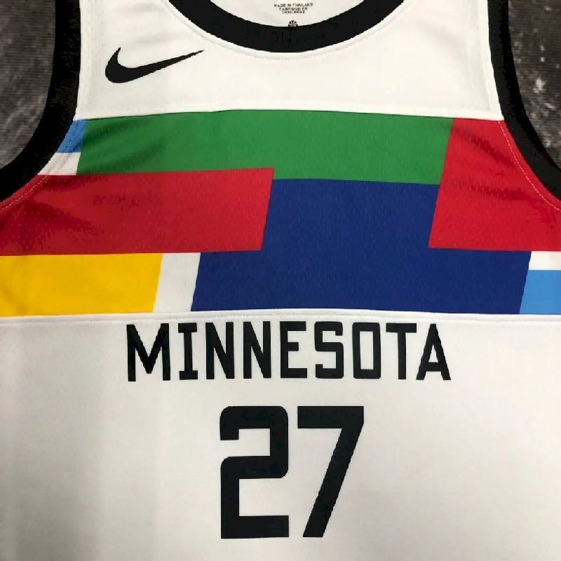 Camisa Rudy Gobert Branca Masculina – Edição Cidade