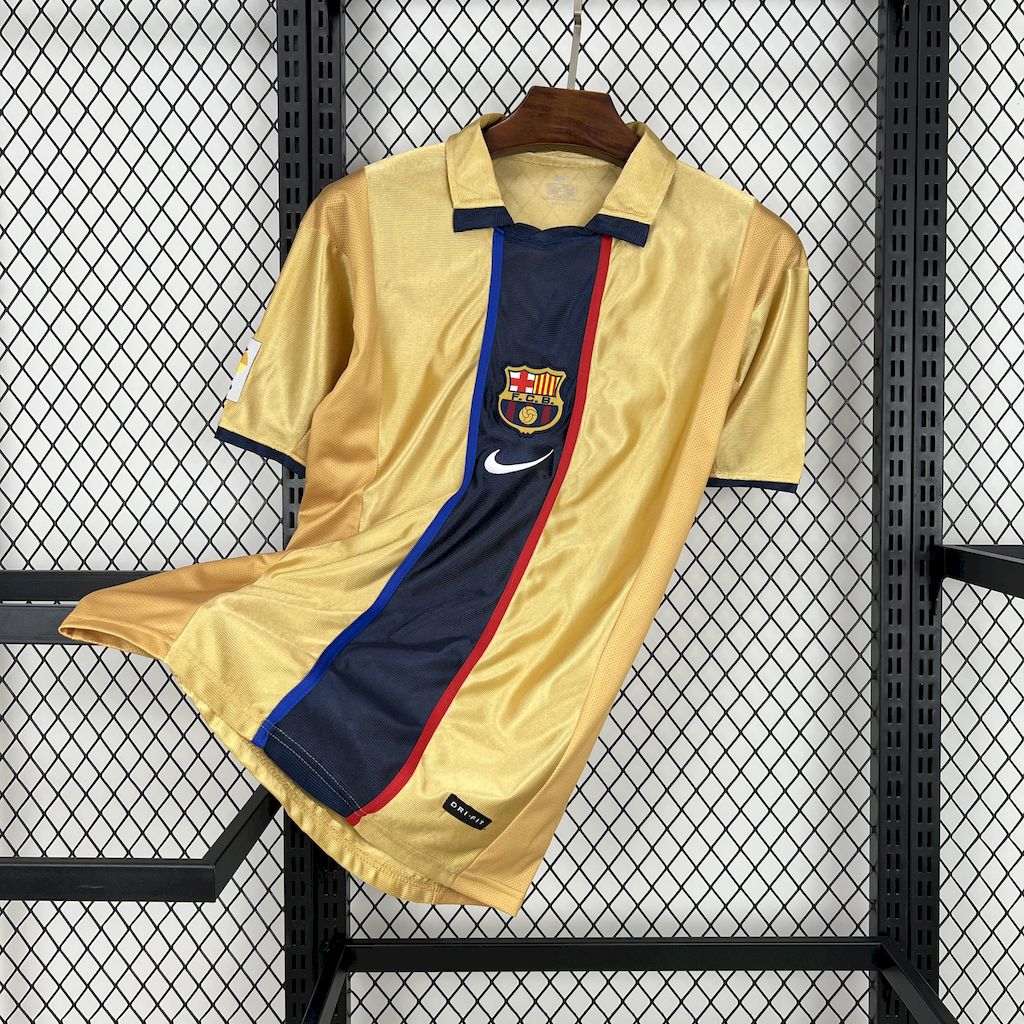 Camisa retrô alternativa do Barcelona 2001/02